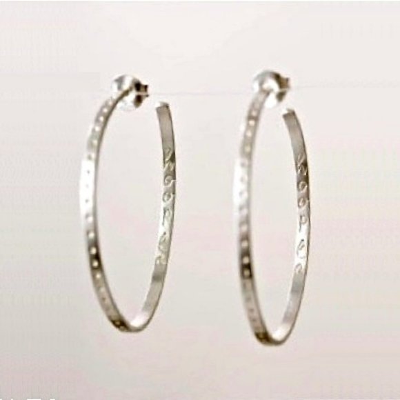 Stella & Dot Jewelry - Stella & Dot Hoopla Dot Hoop Earrings in Silver